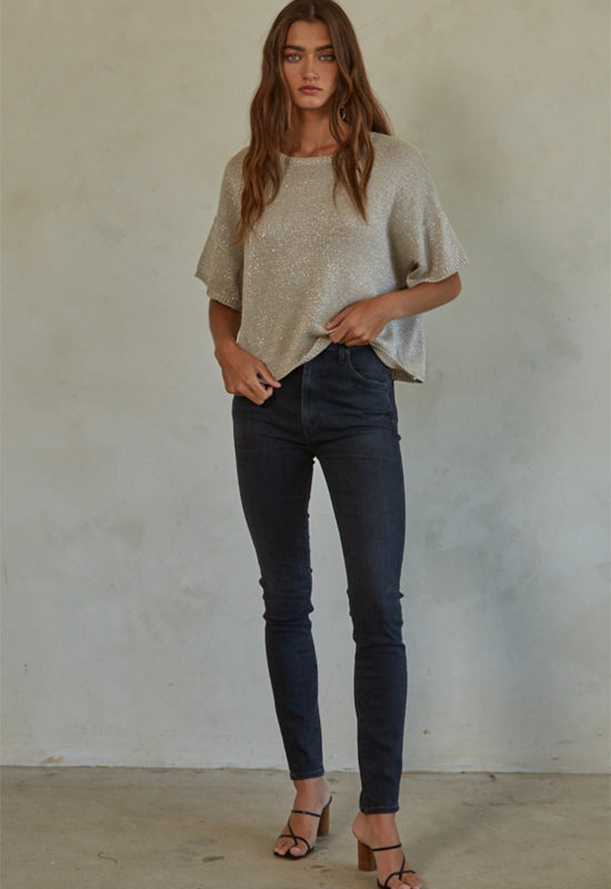 Isadora Top - Grey Silver