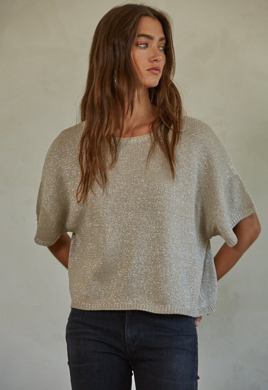 Isadora Top - Grey Silver