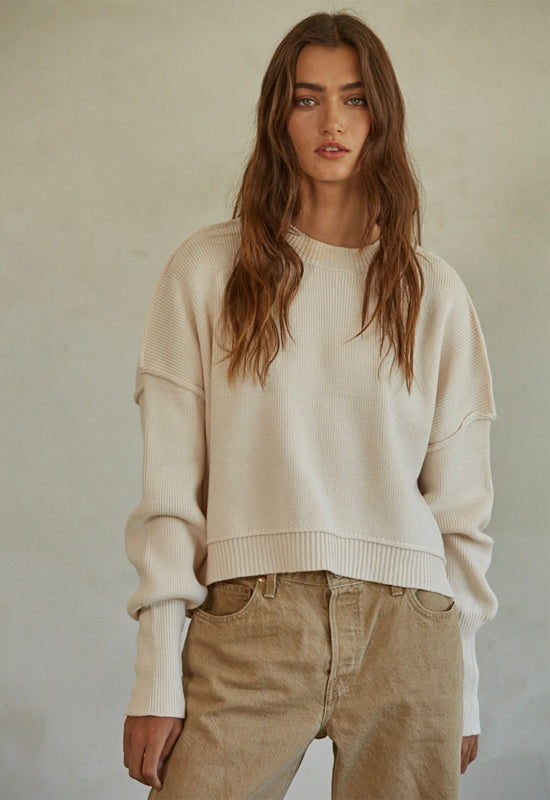 The Leda Pullover - Natural