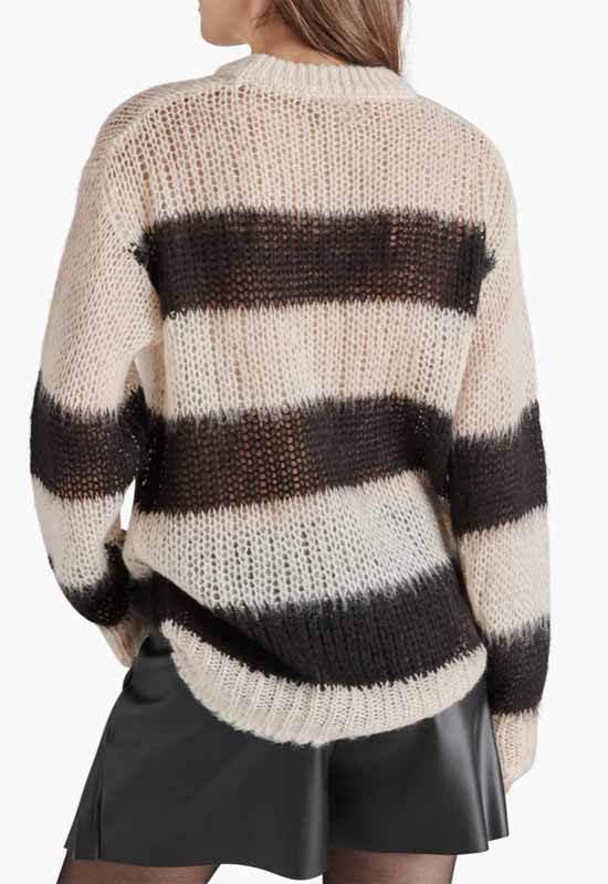 Steve Madden - Elson Sweater Black Multi Stripe