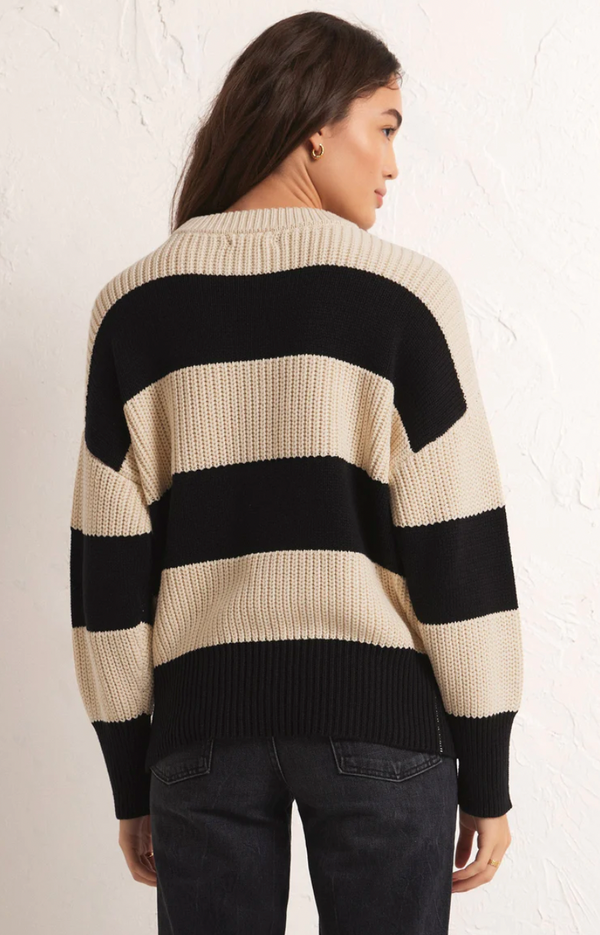 Z Supply - Fresca Striped Sweater Black