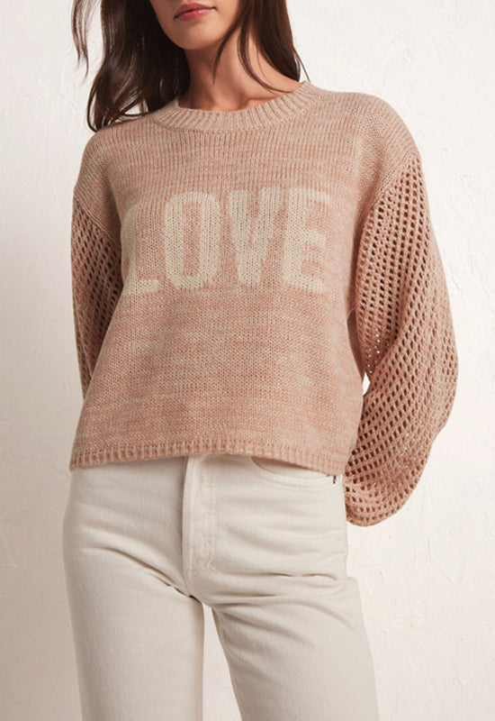 Z Supply - Blushing Love Sweater Soft Pink