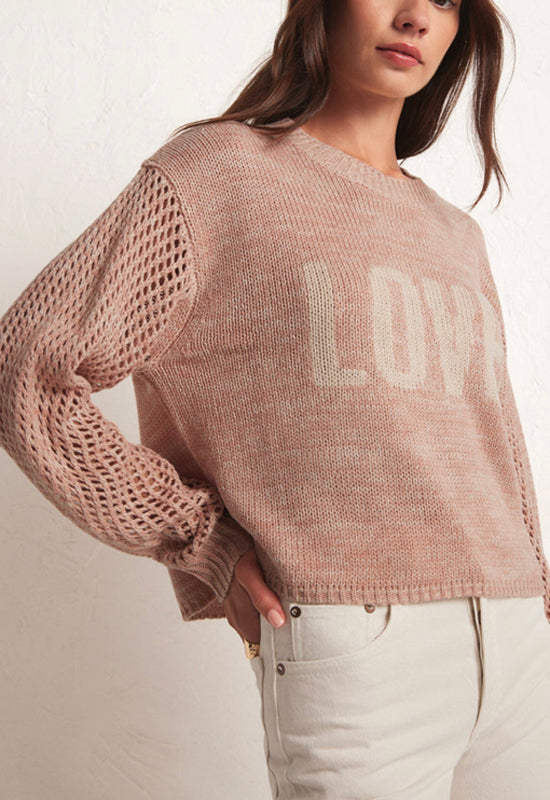 Z Supply - Blushing Love Sweater Soft Pink
