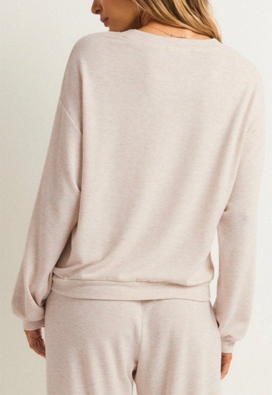 Z Supply - Amore Long Sleeve Top Heather Linen