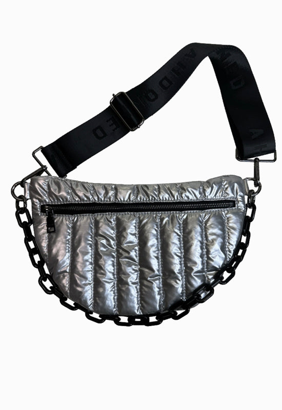 Ahdorned - Reese Quilted Sling Silver