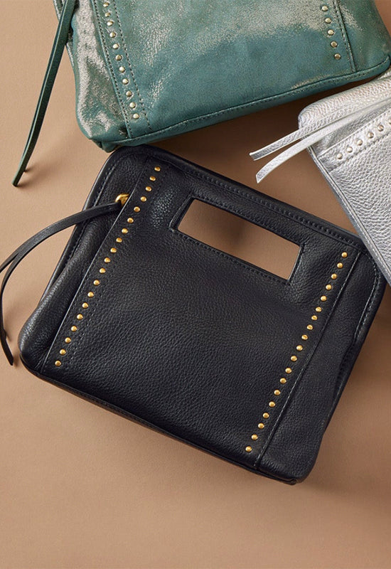 Hobo - Ace Clutch Pebbled Black Leather