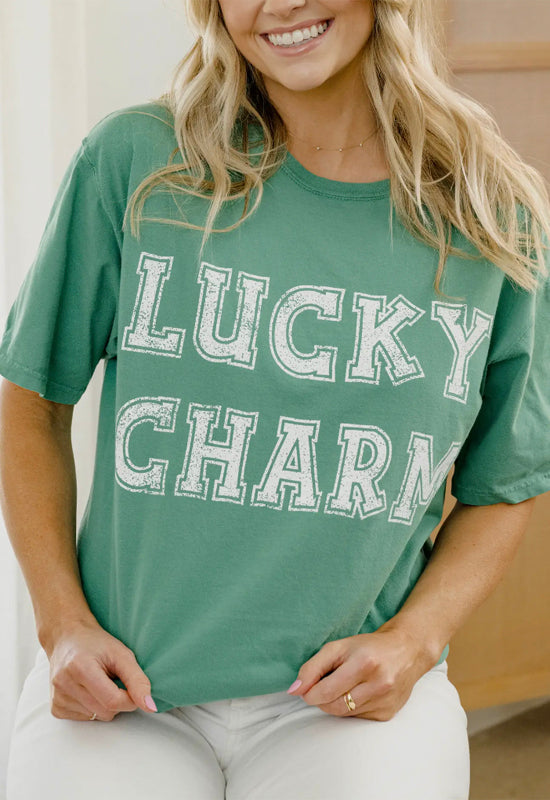 LivyLu - St Patrick's Lucky Charm Tee Green
