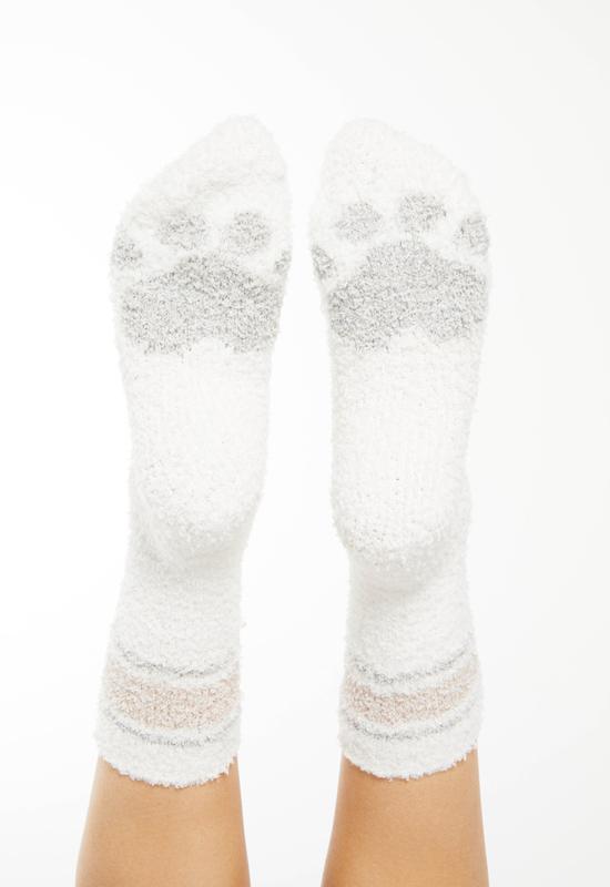 Z Supply - Plush Paw Socks Vanilla Ice